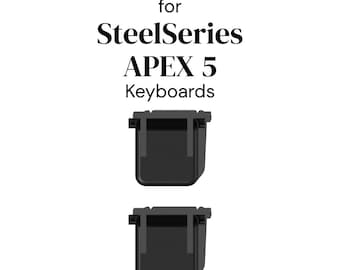 SteelSeries Apex 5 Keyboard Replacement Feet: Durable PETG Plastic (2 Legs)