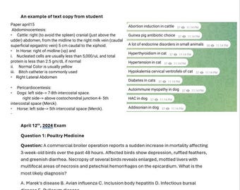 NAVLE Past Exam Questions 2024-2025