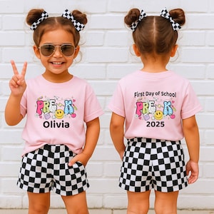Personalized Pre-K Shirt: First Day of School 2025, Custom Name Tee