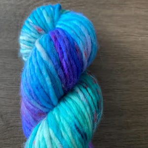 MERMAID Colourway. Hand Dyed Yarn Ultra Soft. Merino Light Bulky Green