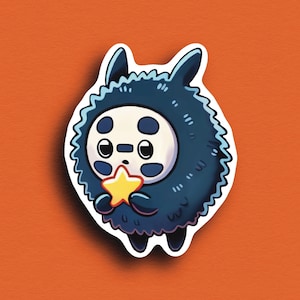 Soot Sprite Sticker: Studio Ghibli Fan Art, Waterproof Vinyl
