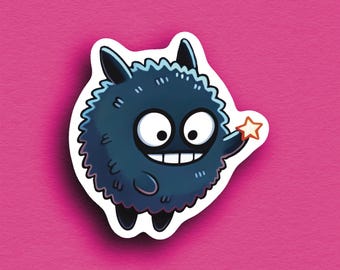 Naklejka fanowska Soot Sprite | Trend dekoracyjny Studio Ghibli | 2 x 2 cale