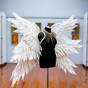 Seraph Angel Wings: White EVA Foam Cosplay Costume