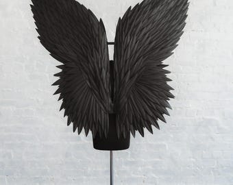 Black Angel Wings Costume: Articulated Cosplay Wings