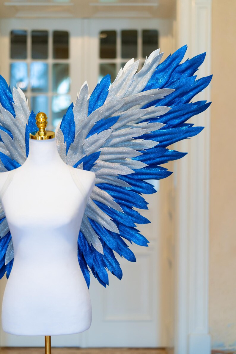 Grandes Ailes D’Ange Réalistes 105 Cm – Déguisement Fée, Cosplay, Mascarade – Unisexe Adulte Enfant – Costume De Carnaval, Noël, Pâques, Scène