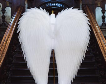 Extra Large White Angel Wings Costume for Adults - Halloween, Cosplay,  Wedding, Photoshoot
