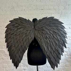 Black angel wings costume small size for adults and kids, Halloween costume