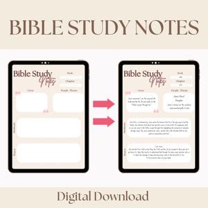 Digital Bible Study | Printable | Bible Summary | Digital Download | Bible Study Download | Christian Growth
