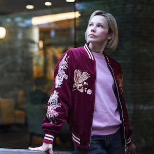 bomber jacket Japanese bomber, sukajan silk bomber, dragon jacket, vintage bomber, Tokyo style bomber, velvet bomber, unisex bomber jacket