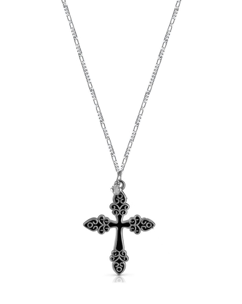 Unique Blossom Cross Necklace