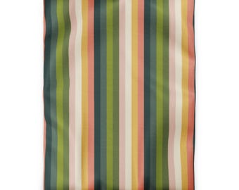 Striped Duvet Cover, Green Preppy Bedding, Classic Stripe Comforter Cover, Modern Bedroom