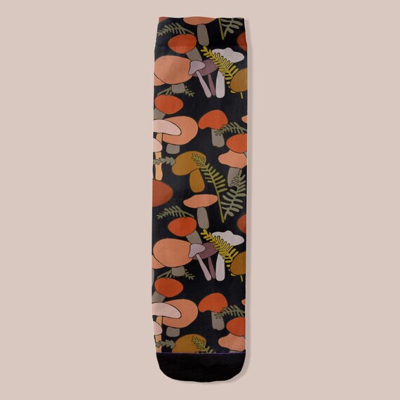 Mushroom Socks By Jrouxart