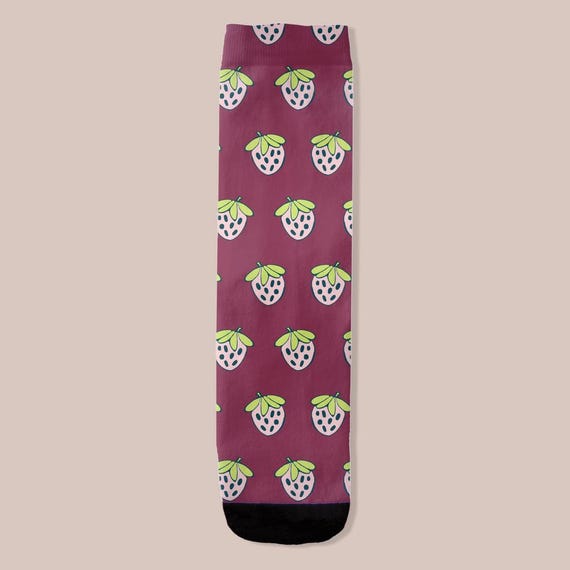 Strawberry Socks By Jrouxart