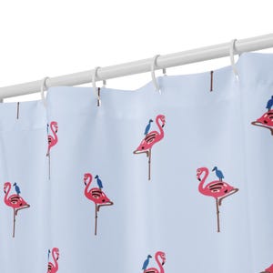 Pink Flamingo Duschvorhang // Lustige Duschvorhänge