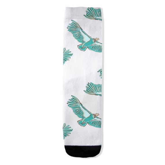 California Condor Print Socks