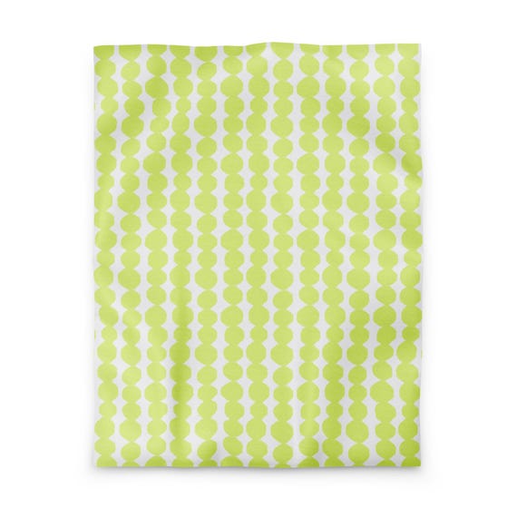 Striped Duvet Cover, Chartreuse Modern Bedding, Geometric Comforter Cover, Minimalist Bedroom Decor