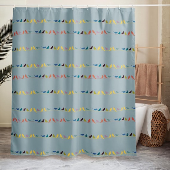 Birds on a Wire Shower curtain
