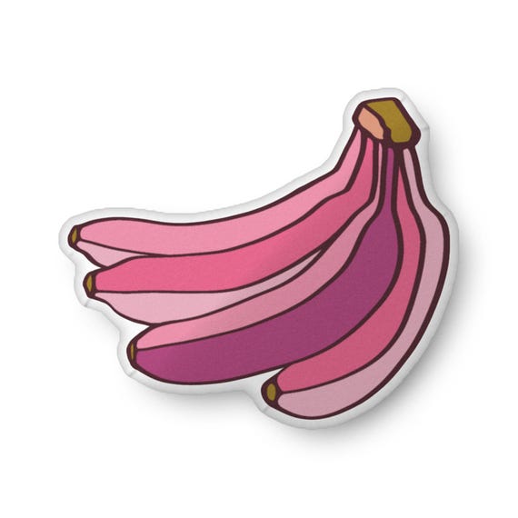 Pink Bananas Shaped Pillows