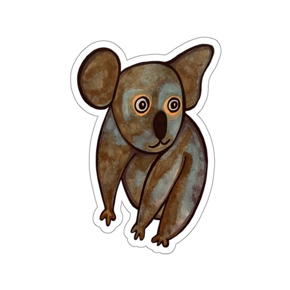 Cute Koala Vinyl Sticker – Water Resistant Laptop Decal