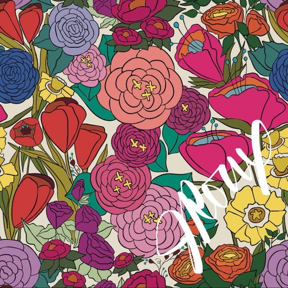 Bohemian Floral Duvet Cover – Vibrant Botanical Print Bedding