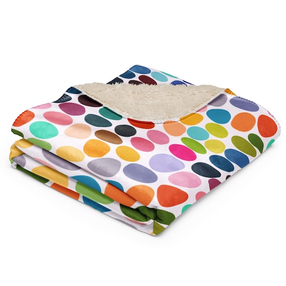 All the Colors Blanket/ Cheerful Comfy Sherpa blanket