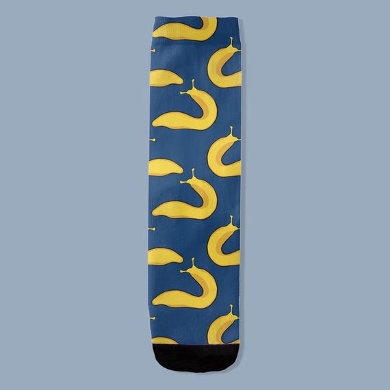Banana Slug Socks, Funny Animal Socks, Cute Quirky Gift, Novelty Socks, Cottagecore Style