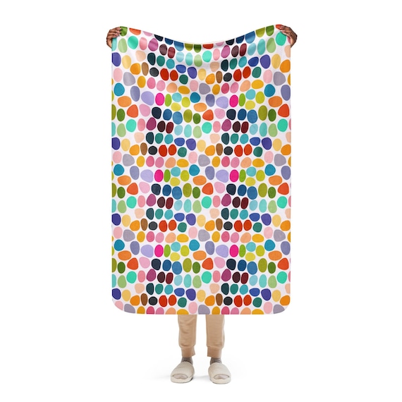 All the Colors Blanket/ Cheerful Comfy Sherpa blanket