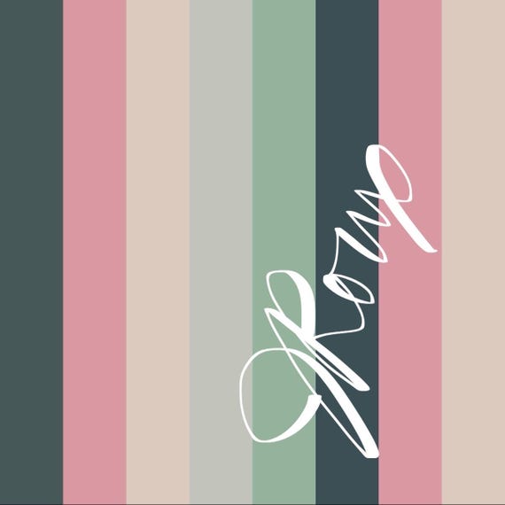Preppy Striped Microfiber Duvet Cover: Pale Pink Sage Green Ombré Bedding