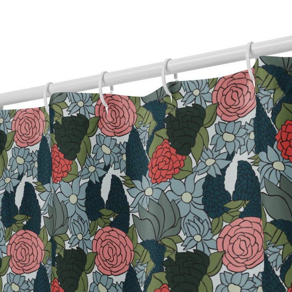 Whimsical Garden Bloom Shower curtain