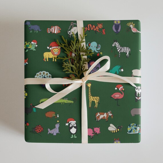 Christmas Animals Wrapping Paper