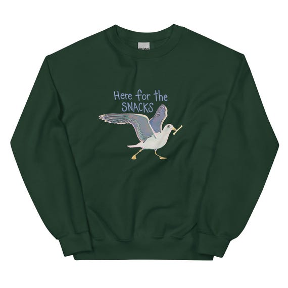 Seagull Unisex Sweatshirt / Here for the snacks