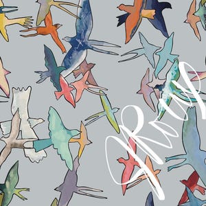 Birds Duvet Cover / Matisse Style Bird Bedding