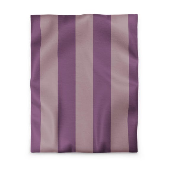 Velvet Fig Stripe Duvet Cover