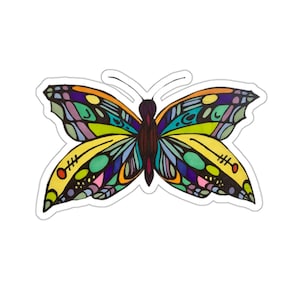 Levendige vlindersticker