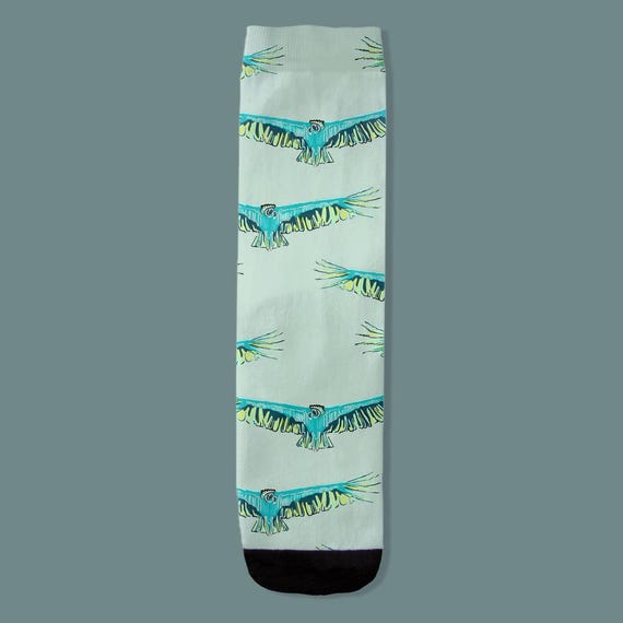 California Condor Print Socks