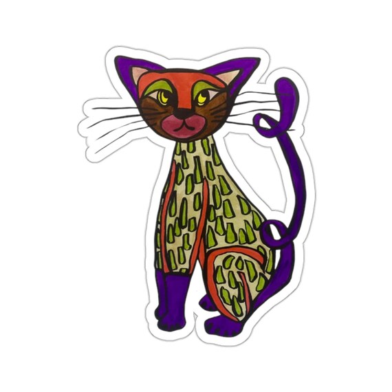Cutest Cat Sticker Will Brighten Your Days with His Curly Tail