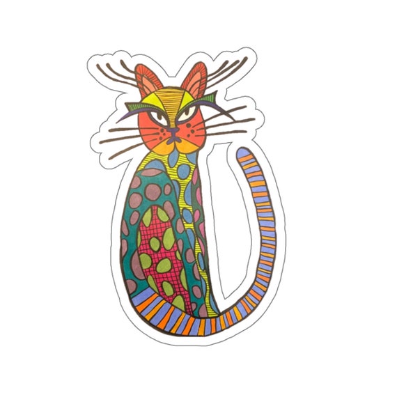 Whisker Cat Sticker