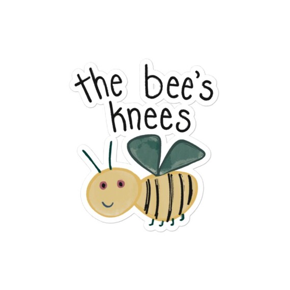 Bee Pun Sticker: The Bee's Knees Vinyl Decal
