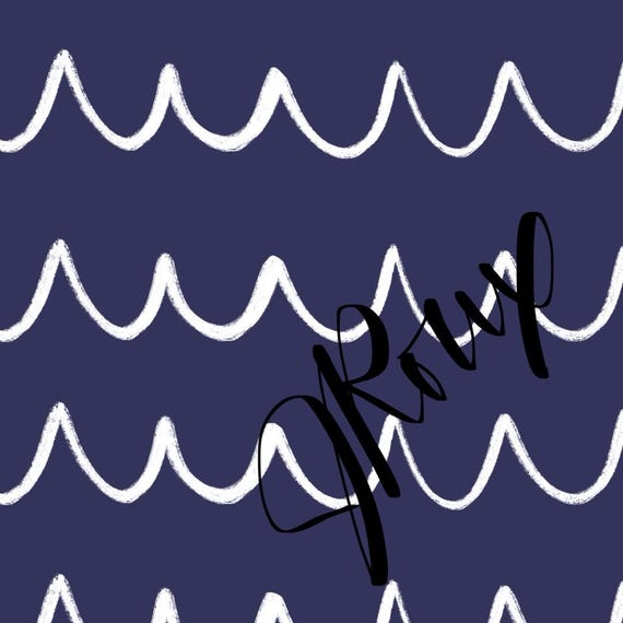 Midgnight Blue Waves Duvet cover