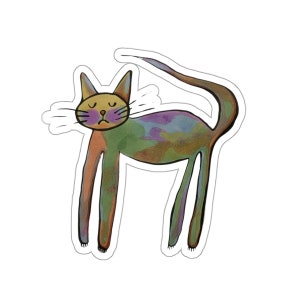 Pretty Pastel Cat Sticker