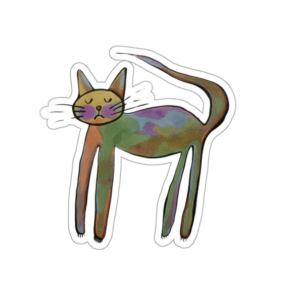 Pretty Pastel Cat Sticker