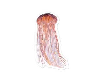 Jellyfish Sticker / Pink Jellyfish Decal