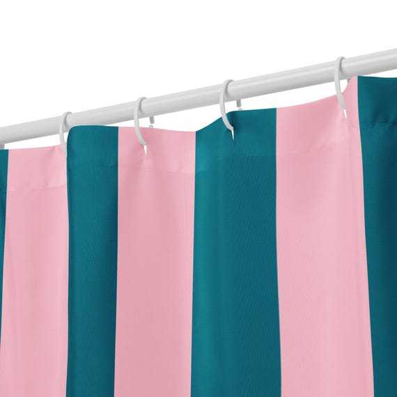 Striped Duvet Cover, Pink Turquoise Bedding, Bold Color Stripe Comforter Cover, Modern Bedroom