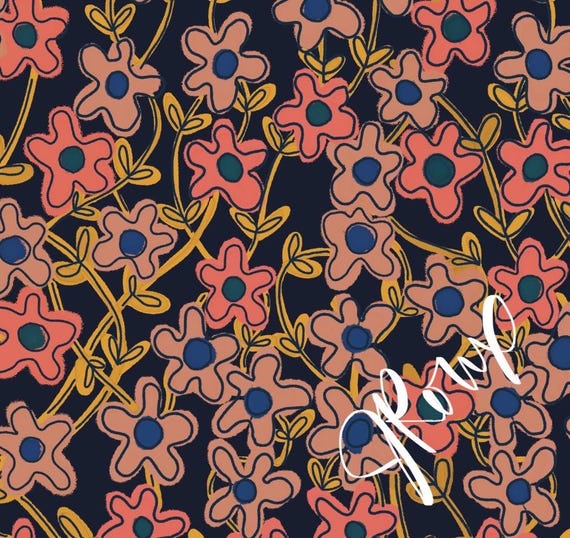 Floral Duvet Cover / Colorful Lil Daisies
