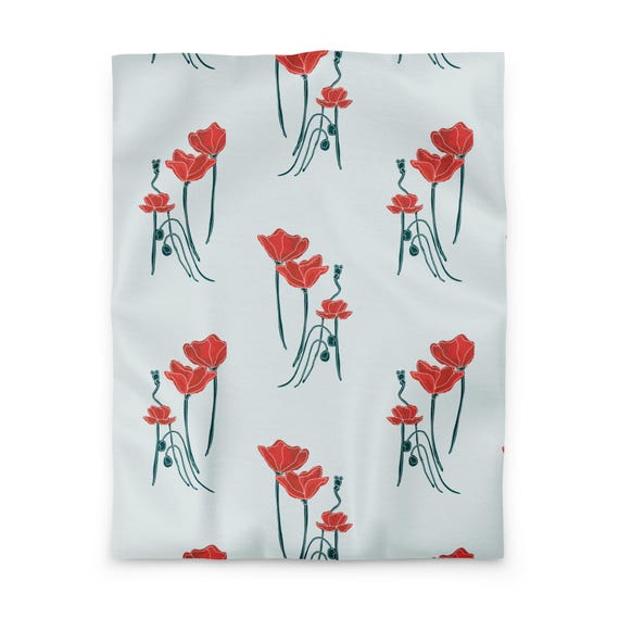 Red Poppies Duvet cover