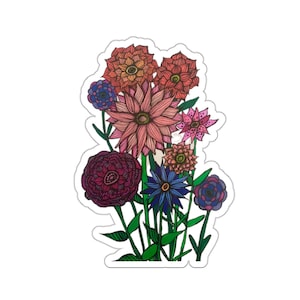Blumenstrauß Aufkleber