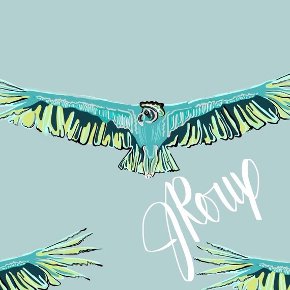 Bird Duvet Cover, Condor Bedding, Nature Wildlife Comforter Cover, Unique Animal Bedroom Decor