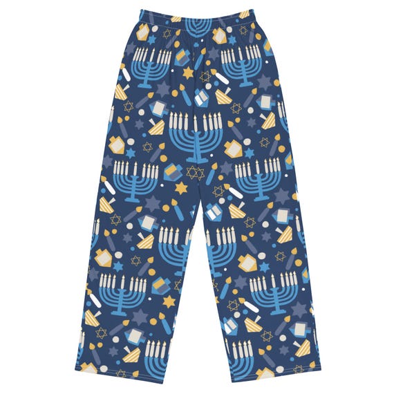 Men's Hanukkah Pajama Pants: Festive Holiday Lounge Bottoms