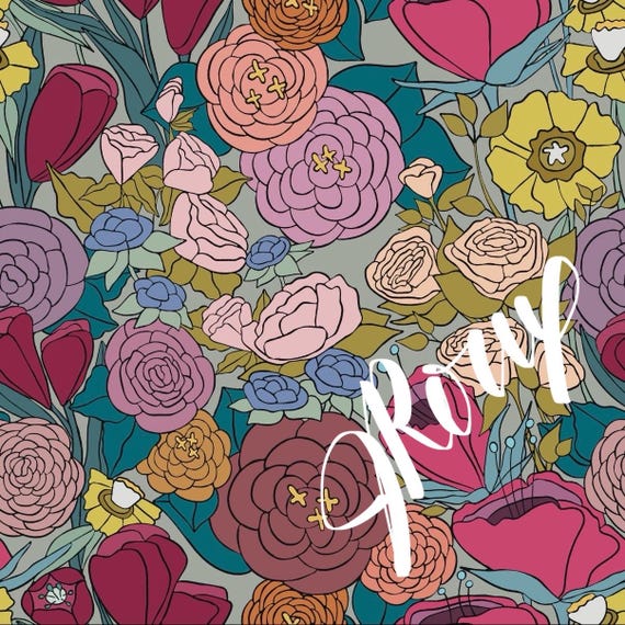 Floral Duvet Cover, Wildflower Botanical Bedding, Elegant Flower Comforter Cover, Cottagecore Bedroom
