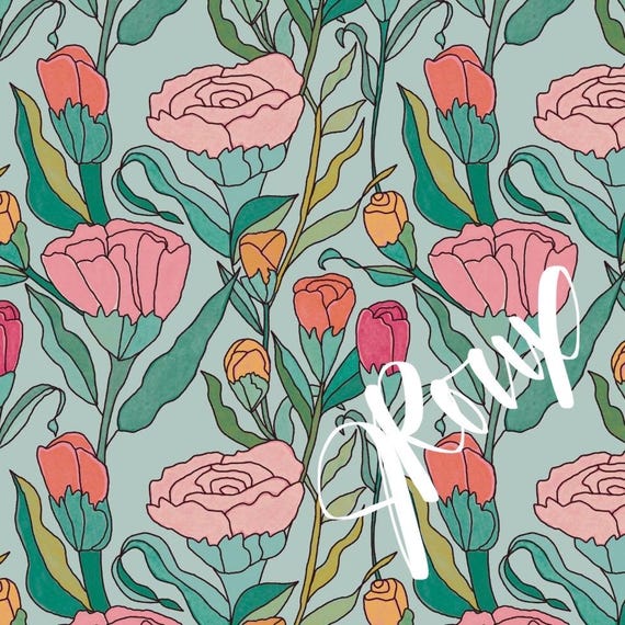 Tulip Duvet Cover, Spring Floral Bedding, Colorful Flower Comforter Cover, Cottagecore Bedroom